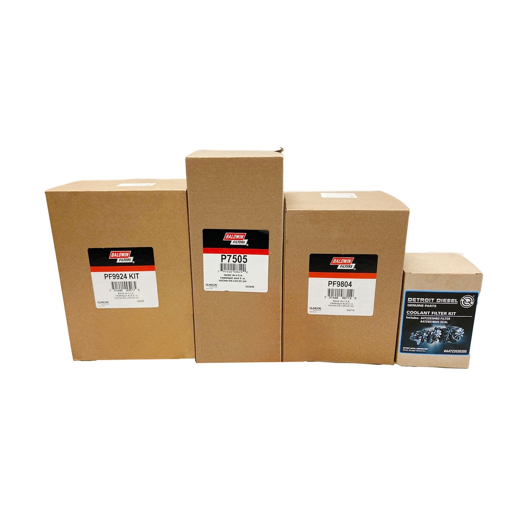 Detroit Oil Change Filter Kit, P7505, Pf9908kit, Pf9804, A4722030355